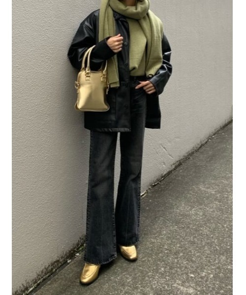 MOUSSY(マウジー)の「MID HEEL ローファー(ローファー・レディース・ゴールド/ブラック・SMALL/LARGE/MEDIUM)」の7枚目の写真