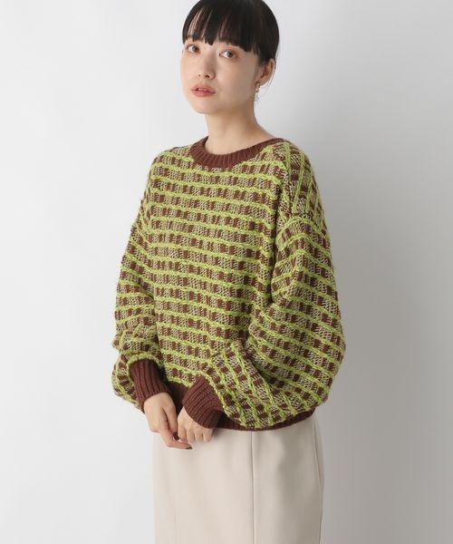 LOWRYS FARM（ローリーズファーム）の「２ＷＡＹガラショートカーディガン　167738（カーディガン/ボレロ・レディース・アイボリー/ブラック/グリーン・FREE）」の16枚目の写真