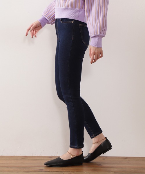 N.（N. Natural Beauty Basic）（エヌエヌナチュラルビューティーベーシック）の「【S Size Line】◆スキニーデニム（デニムパンツ・レディース・ブラック/インディゴブルー/ワンウォッシュ・SMALL/MEDIUM）」の10枚目の写真