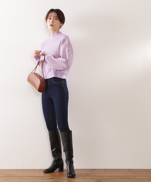 N.（N. Natural Beauty Basic）（エヌエヌナチュラルビューティーベーシック）の「【S Size Line】◆スキニーデニム（デニムパンツ・レディース・ブラック/インディゴブルー/ワンウォッシュ・SMALL/MEDIUM）」の9枚目の写真