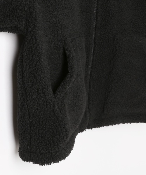 GLOBAL WORK（グローバルワーク）の「アソートボアブルゾン/AND YUA ANY/348101（ブルゾン・キッズ・ブラック/ブラック系その他・150cm/160cm）」の8枚目の写真
