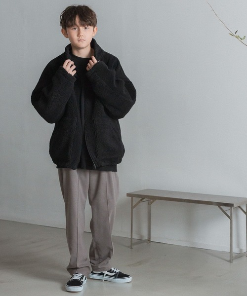 GLOBAL WORK（グローバルワーク）の「アソートボアブルゾン/AND YUA ANY/348101（ブルゾン・キッズ・ブラック/ブラック系その他・150cm/160cm）」の16枚目の写真