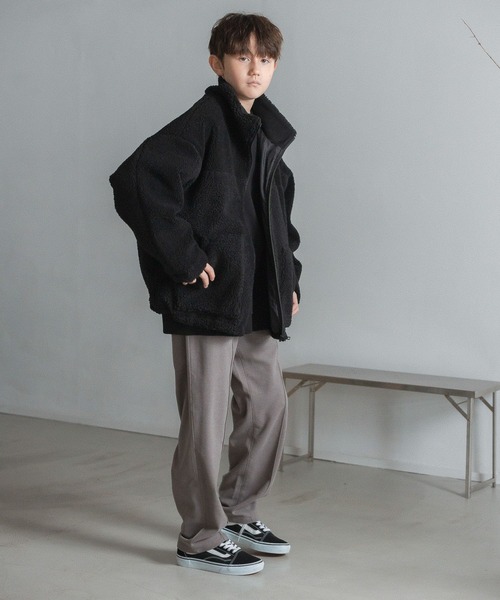 GLOBAL WORK（グローバルワーク）の「アソートボアブルゾン/AND YUA ANY/348101（ブルゾン・キッズ・ブラック/ブラック系その他・150cm/160cm）」の17枚目の写真