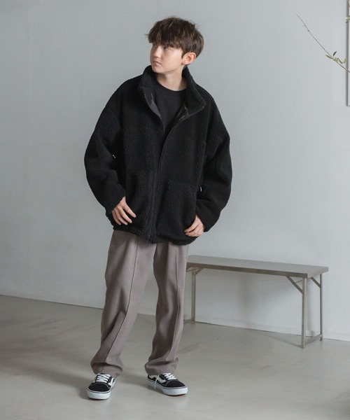 GLOBAL WORK（グローバルワーク）の「アソートボアブルゾン/AND YUA ANY/348101（ブルゾン・キッズ・ブラック/ブラック系その他・150cm/160cm）」の18枚目の写真