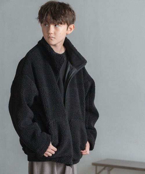 GLOBAL WORK（グローバルワーク）の「アソートボアブルゾン/AND YUA ANY/348101（ブルゾン・キッズ・ブラック/ブラック系その他・150cm/160cm）」の20枚目の写真