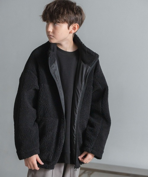 GLOBAL WORK（グローバルワーク）の「アソートボアブルゾン/AND YUA ANY/348101（ブルゾン・キッズ・ブラック/ブラック系その他・150cm/160cm）」の21枚目の写真