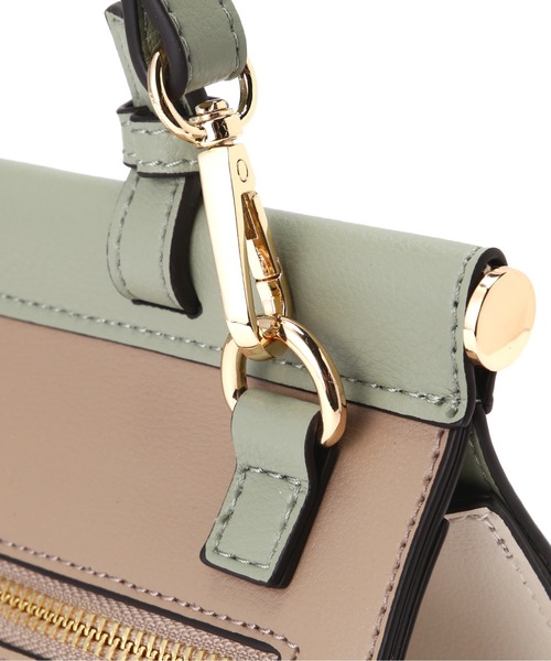 N.（N. Natural Beauty Basic）（エヌエヌナチュラルビューティーベーシック）の「◆配色フラップショルダーバッグ（ショルダーバッグ・レディース・ブラック/ベージュ/ライトグリーン・ﾌﾘ-）」の13枚目の写真