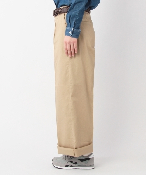 THE EMPORIUM（ジエンポリアム）の「ワイドセンタープレスパンツ（その他パンツ・レディース・ホワイト/ベージュ/ブルー・38/40）」の7枚目の写真