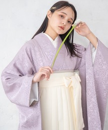 ラベンダーカラーのお着物。 卒業式袴1234 Kamishibai ラベンダーすみれブーケxラベンダー