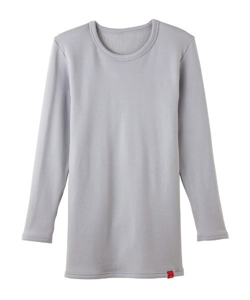 GUNZE(グンゼ)の「HOTMAGIC/ホットマジック 長袖インナー 極 あったか 吸湿発熱(インナーウェア/肌着・メンズ・ライトグレー/ブラック・LARGE/MEDIUM/X-LARGE)」の2枚目の写真