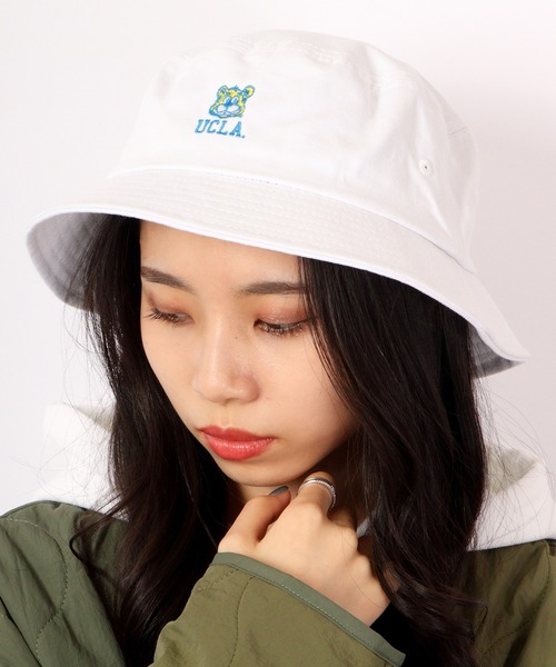UCLA(ユーシーエルエー)の「カレッジ 刺繍バケットハット 2022AW(ハット・メンズ・ホワイト/ブラック/ベージュ/アイボリー/ブラック系その他/ベージュ系その他・FREE)」の9枚目の写真