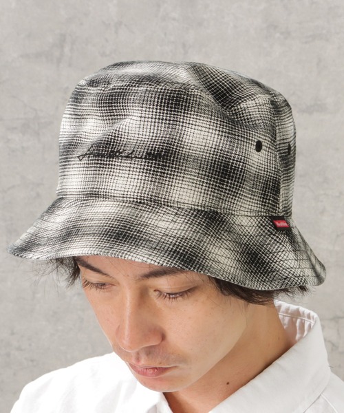 Healthknit（ヘルスニット）の「Healthknit ヘルスニット ワンウォッシュ刺繍バケットハット（ハット・メンズ・ブラック/グレー・フリー）」の3枚目の写真