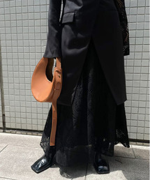 Ameri（アメリ）の「UND SUIT DOCKING LACE DRESS（ワンピース）」 - WEAR