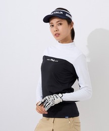【FILA GOLF:フィラゴルフ】レディースモックネックシャツ