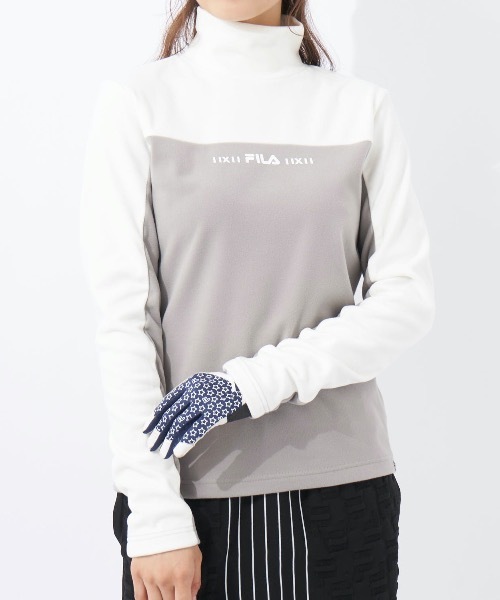 FILA GOLF(フィラゴルフ )の「【FILA GOLF:フィラゴルフ】レディースモックネックシャツ(シャツ/ブラウス・レディース・ライトピンク/グレー/ブルー/ブラック・MEDIUM/SMALL/LARGE)」の19枚目の写真