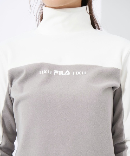 FILA GOLF(フィラゴルフ )の「【FILA GOLF:フィラゴルフ】レディースモックネックシャツ(シャツ/ブラウス・レディース・ライトピンク/グレー/ブルー/ブラック・MEDIUM/SMALL/LARGE)」の22枚目の写真