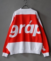 oversize BIG print sweat shirt/オーバーサイズ BIGプリント スウェット シャツ/トレーナー
