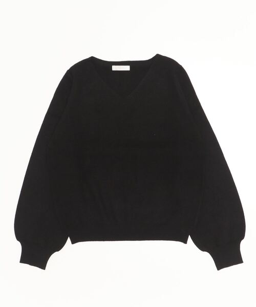 TRUDEA(トルディア)の「総針編みVネックニット(ニット/セーター・レディース・アイボリー/モカ/ブラック/ブルーグリーン/グレイッシュベージュ・LARGE/MEDIUM)」の21枚目の写真