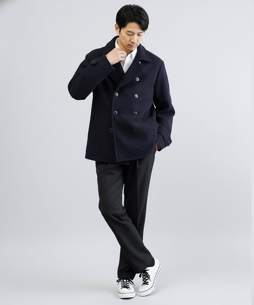 ato ショートピーコート セール】 ヘリンボーン ショート ピーコート （ピーコート）｜23区