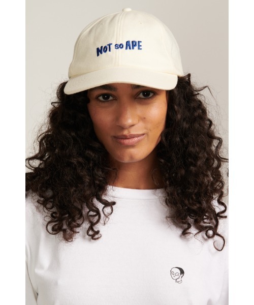 Not So Ape(ノットソーエイプ)の「Block Logo Cap(キャップ・メンズ・クリーム/オレンジ・FREE)」の2枚目の写真