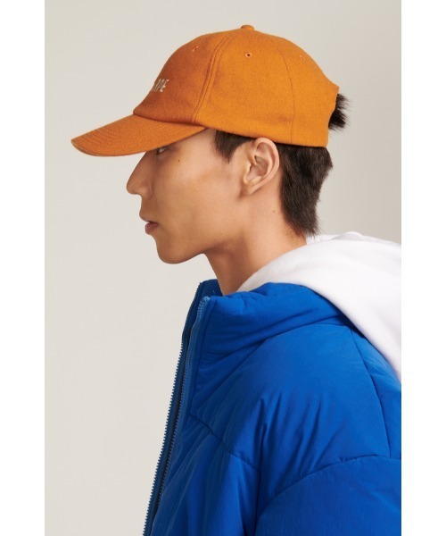 Not So Ape(ノットソーエイプ)の「Block Logo Cap(キャップ・メンズ・クリーム/オレンジ・FREE)」の4枚目の写真
