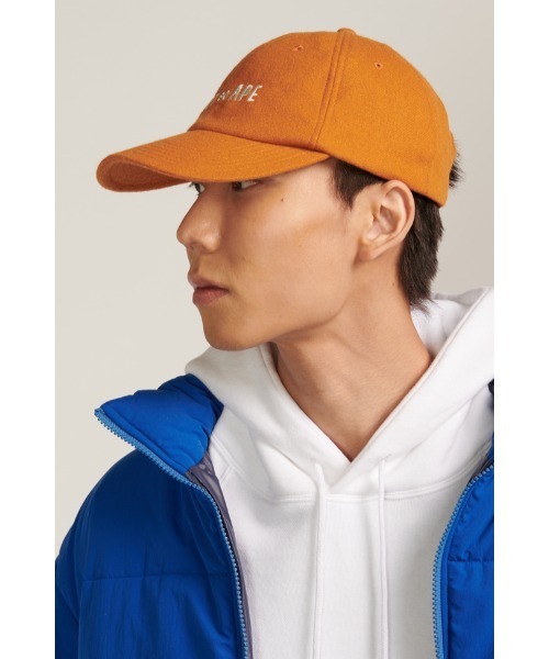 Not So Ape(ノットソーエイプ)の「Block Logo Cap(キャップ・メンズ・クリーム/オレンジ・FREE)」の5枚目の写真