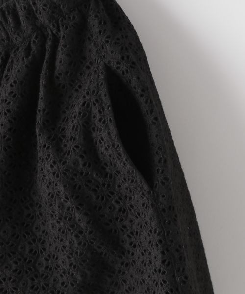 LOWRYS FARM（ローリーズファーム）の「レースギャザースカート　175480（スカート・キッズ・ブラック/ホワイト/グリーン・110cm/120cm/130cm/140cm/150cm）」の7枚目の写真