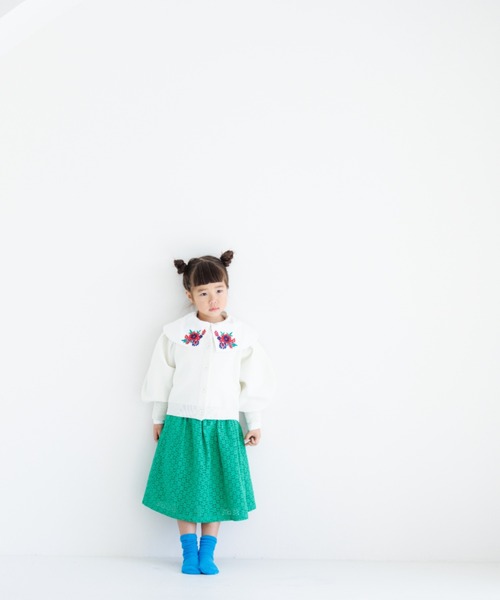 LOWRYS FARM（ローリーズファーム）の「レースギャザースカート　175480（スカート・キッズ・ブラック/ホワイト/グリーン・110cm/120cm/130cm/140cm/150cm）」の17枚目の写真