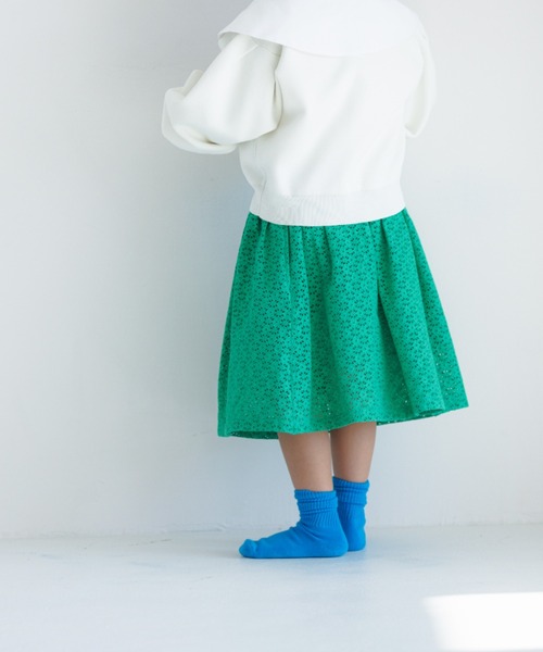 LOWRYS FARM（ローリーズファーム）の「レースギャザースカート　175480（スカート・キッズ・ブラック/ホワイト/グリーン・110cm/120cm/130cm/140cm/150cm）」の18枚目の写真