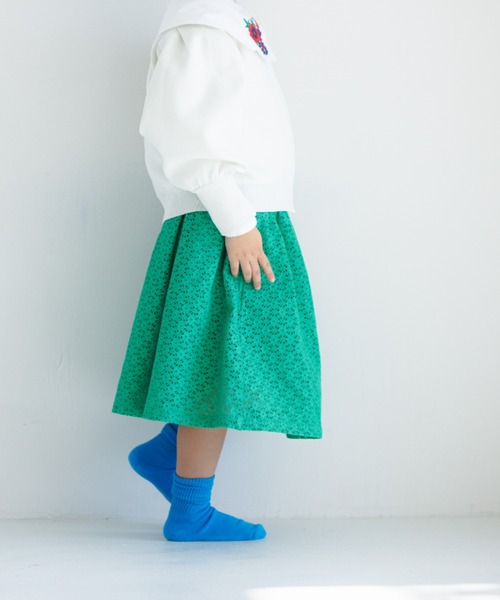 LOWRYS FARM（ローリーズファーム）の「レースギャザースカート　175480（スカート・キッズ・ブラック/ホワイト/グリーン・110cm/120cm/130cm/140cm/150cm）」の19枚目の写真