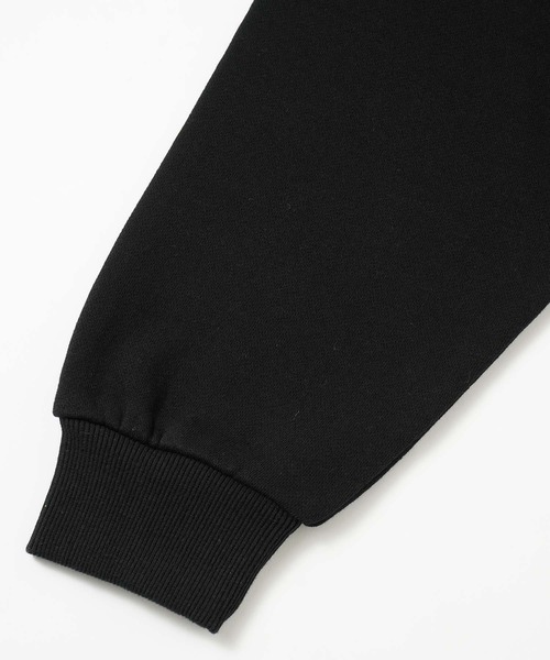 X-girl(エックスガール)の「STRIPED SLEEVE SHORT ANORAK(スウェット・レディース・ネイビー/ブラック/ホワイト・S/M)」の10枚目の写真