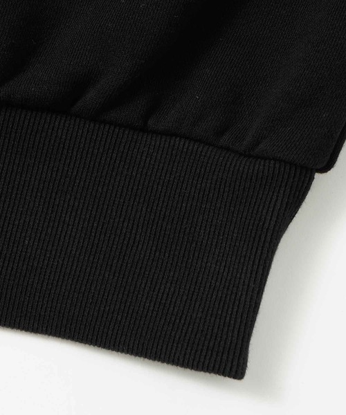 X-girl(エックスガール)の「STRIPED SLEEVE SHORT ANORAK(スウェット・レディース・ネイビー/ブラック/ホワイト・S/M)」の11枚目の写真