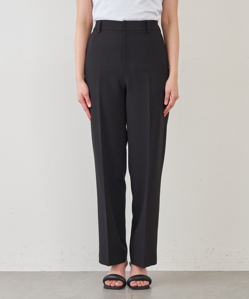 GALLARDAGALANTE（ガリャルダガランテ）の「センタープレステーパードパンツ（スラックス・レディース・ブラック/ライトベージュ・0/1）」の15枚目の写真