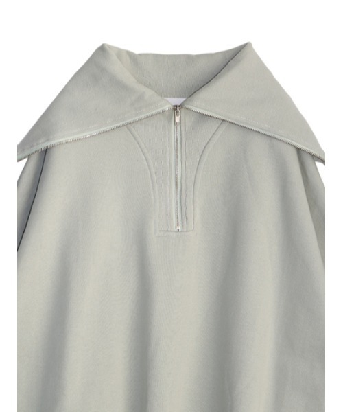 AMAIL(アマイル)の「Half zip trainer(スウェット・レディース・ベージュ/ブラック/ミント・FREE)」の6枚目の写真