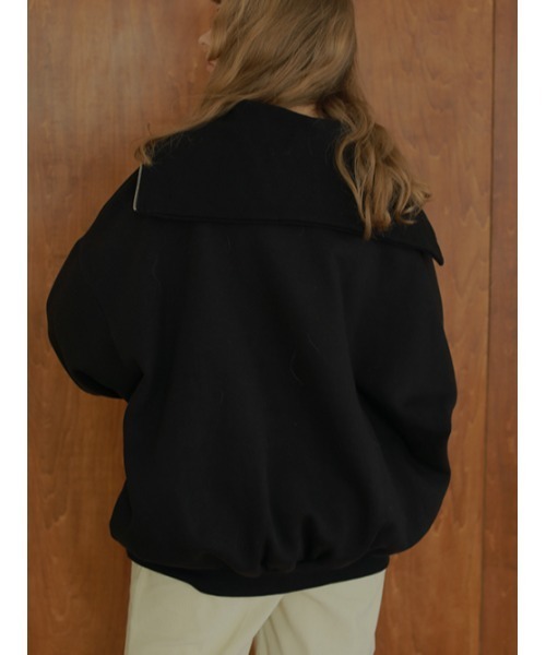 AMAIL(アマイル)の「Half zip trainer(スウェット・レディース・ベージュ/ブラック/ミント・FREE)」の20枚目の写真