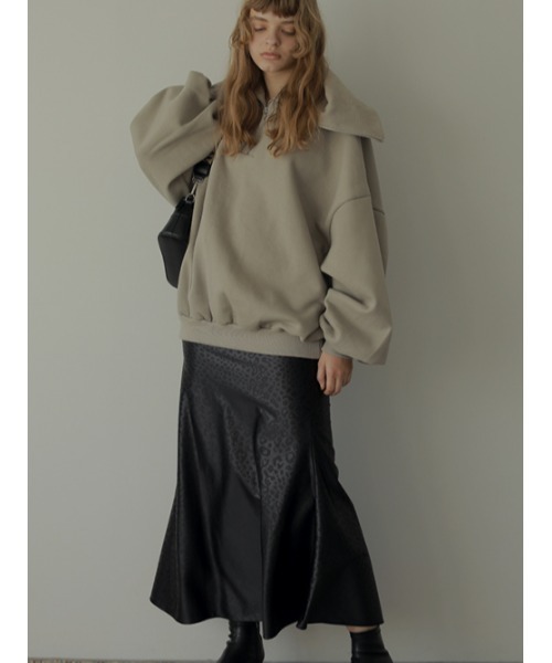 AMAIL(アマイル)の「Half zip trainer(スウェット・レディース・ベージュ/ブラック/ミント・FREE)」の11枚目の写真