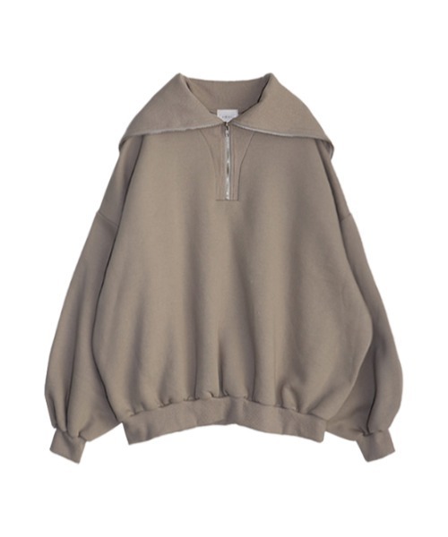 AMAIL(アマイル)の「Half zip trainer(スウェット・レディース・ベージュ/ブラック/ミント・FREE)」の21枚目の写真