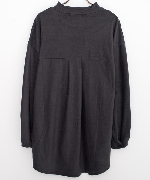 SILVER BULLET(シルバーバレット)の「『CavariA/キャバリア』モックネック長袖フリースカットソー(Tシャツ/カットソー・メンズ・ワインレッド/ベージュ/チャコールグレー/ブルーグレー・M/L)」の12枚目の写真