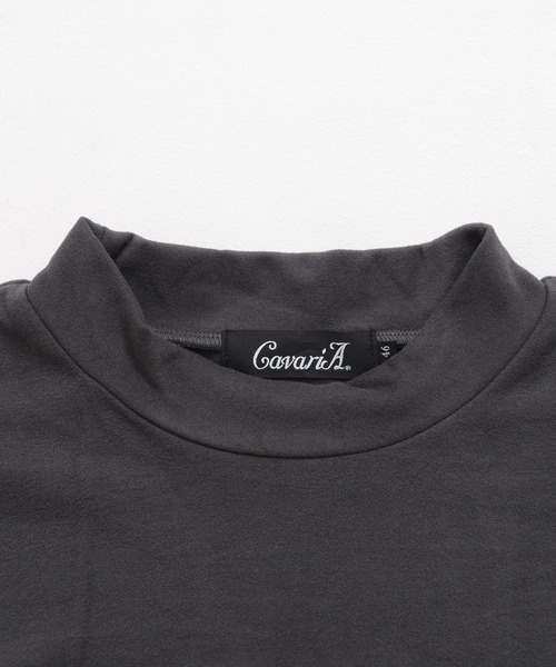 SILVER BULLET(シルバーバレット)の「『CavariA/キャバリア』モックネック長袖フリースカットソー(Tシャツ/カットソー・メンズ・ワインレッド/ベージュ/チャコールグレー/ブルーグレー・M/L)」の7枚目の写真
