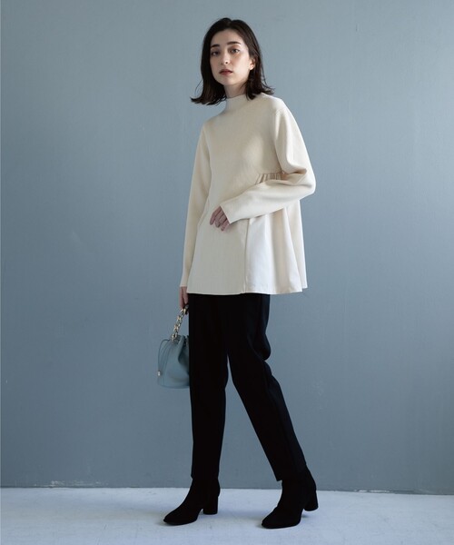 OPAQUE.CLIP（オペークドットクリップ）の「◆ダブルクロス イージーテーパードパンツ（その他パンツ・レディース・ライトグレー/ブラック/ベージュ/ブルー/ピンク系/ライトオレンジ系1・40/38/42/36/34）」の17枚目の写真