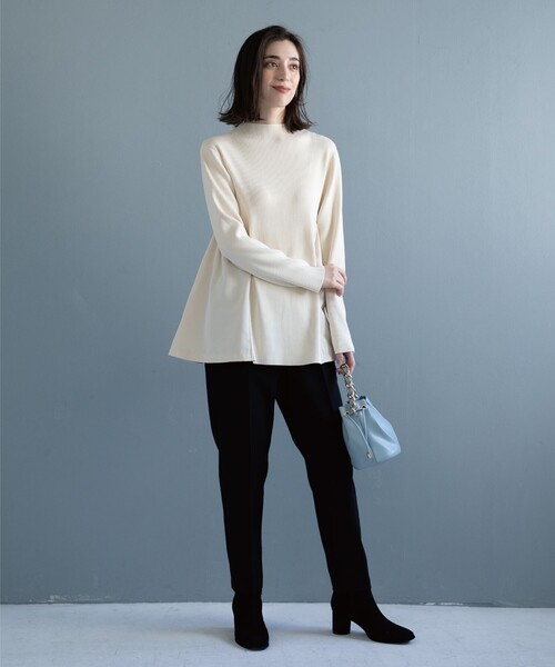 OPAQUE.CLIP（オペークドットクリップ）の「◆ダブルクロス イージーテーパードパンツ（その他パンツ・レディース・ライトグレー/ブラック/ベージュ/ブルー/ピンク系/ライトオレンジ系1・40/38/42/36/34）」の18枚目の写真