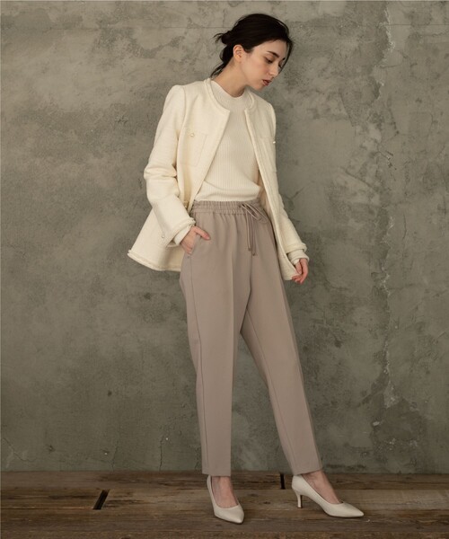 OPAQUE.CLIP（オペークドットクリップ）の「◆ダブルクロス イージーテーパードパンツ（その他パンツ・レディース・ライトグレー/ブラック/ベージュ/ブルー/ピンク系/ライトオレンジ系1・40/38/42/36/34）」の22枚目の写真