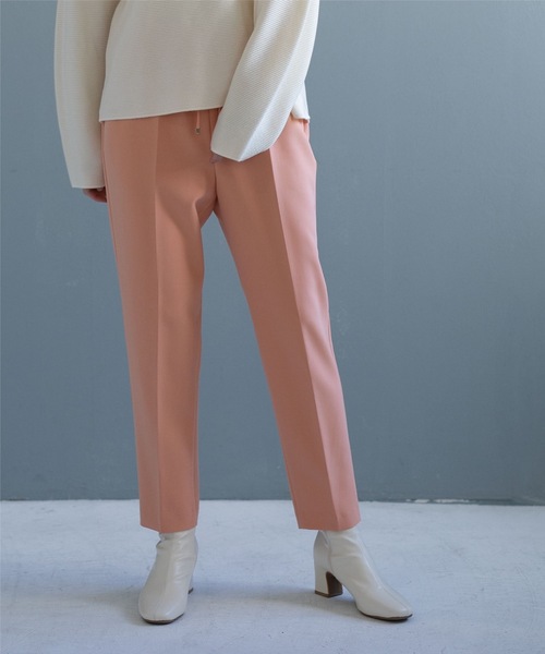 OPAQUE.CLIP（オペークドットクリップ）の「◆ダブルクロス イージーテーパードパンツ（その他パンツ・レディース・ライトグレー/ブラック/ベージュ/ブルー/ピンク系/ライトオレンジ系1・40/38/42/36/34）」の6枚目の写真