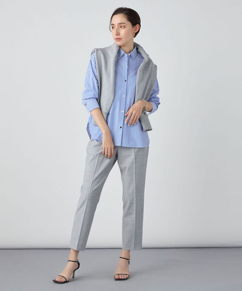 NOLLEY’S Sophi（ノーリーズソフィ）の「カシュクール2WAYメタル釦シャツ（シャツ/ブラウス・レディース・ホワイト/ブルー/ブルー系その他3/ピンク系その他3・36/38）」の18枚目の写真