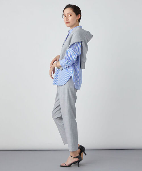 NOLLEY’S Sophi（ノーリーズソフィ）の「カシュクール2WAYメタル釦シャツ（シャツ/ブラウス・レディース・ホワイト/ブルー/ブルー系その他3/ピンク系その他3・36/38）」の20枚目の写真