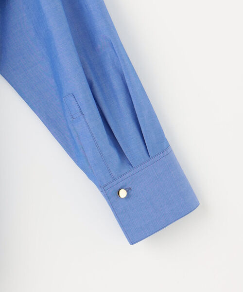 NOLLEY’S Sophi（ノーリーズソフィ）の「カシュクール2WAYメタル釦シャツ（シャツ/ブラウス・レディース・ホワイト/ブルー/ブルー系その他3/ピンク系その他3・36/38）」の7枚目の写真