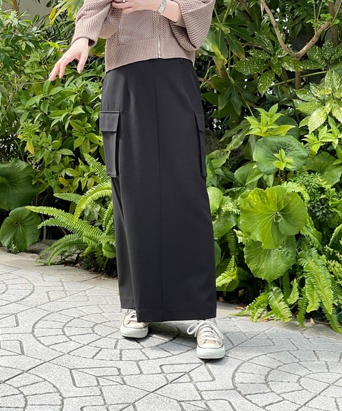 Meli rich（メリーリッチ）の「カーゴスカート（スカート・レディース・アイボリー/グレイッシュベージュ/カーキ/ブラック・MEDIUM）」の18枚目の写真