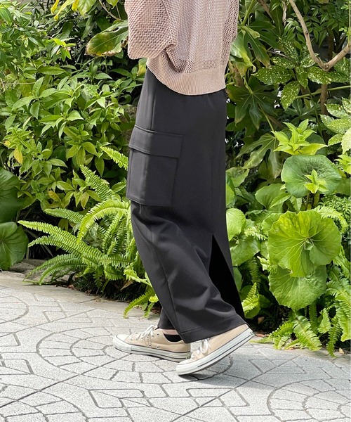 Meli rich（メリーリッチ）の「カーゴスカート（スカート・レディース・アイボリー/グレイッシュベージュ/カーキ/ブラック・MEDIUM）」の19枚目の写真