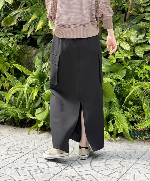 Meli rich（メリーリッチ）の「カーゴスカート（スカート・レディース・アイボリー/グレイッシュベージュ/カーキ/ブラック・MEDIUM）」の20枚目の写真