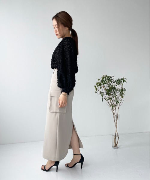 Meli rich（メリーリッチ）の「カーゴスカート（スカート・レディース・アイボリー/グレイッシュベージュ/カーキ/ブラック・MEDIUM）」の13枚目の写真